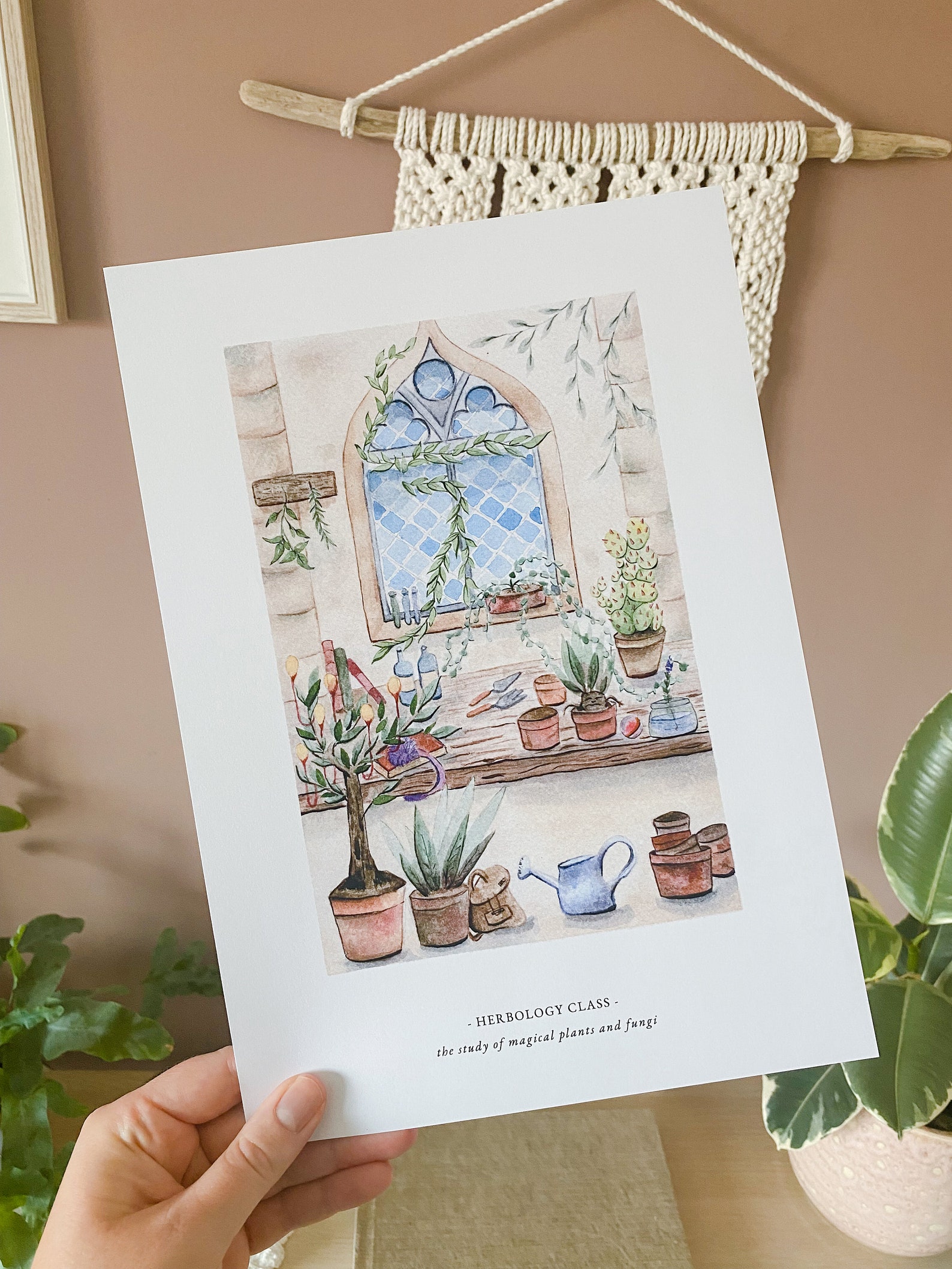 Herbology Class Magical Botanical Art Print A4 Etsy