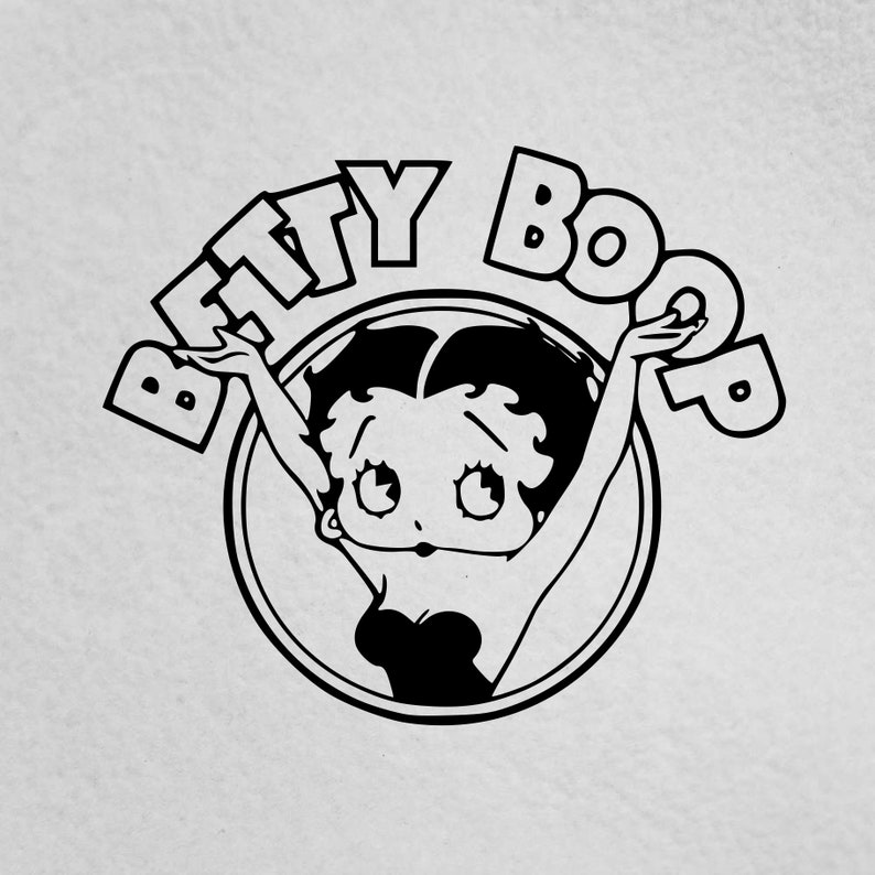 Betty Boop girls girly vinyl car sticker wall art fun decal retro graphics jdm