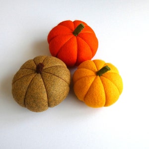 Pumpkins Medium Pumpkin Set, Felt, Fall,Autumn, Thanks Giving,Pumpkin Decoration,Thanksgiving Decoration,Halloween Decorations,MADE TO ORDER