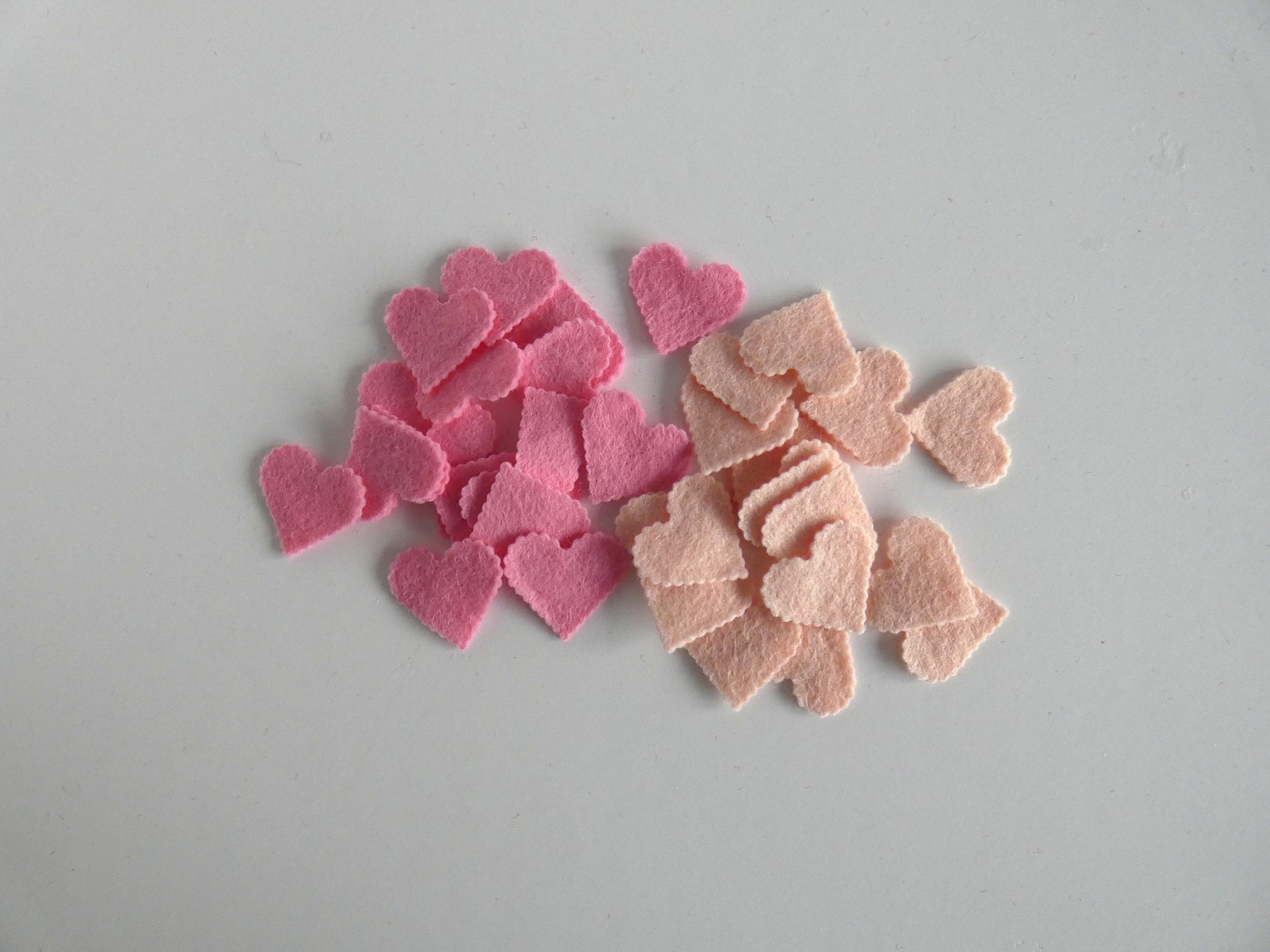 Filz Herz Konfetti Filz Herzen Valentinstag Filz rot | Etsy