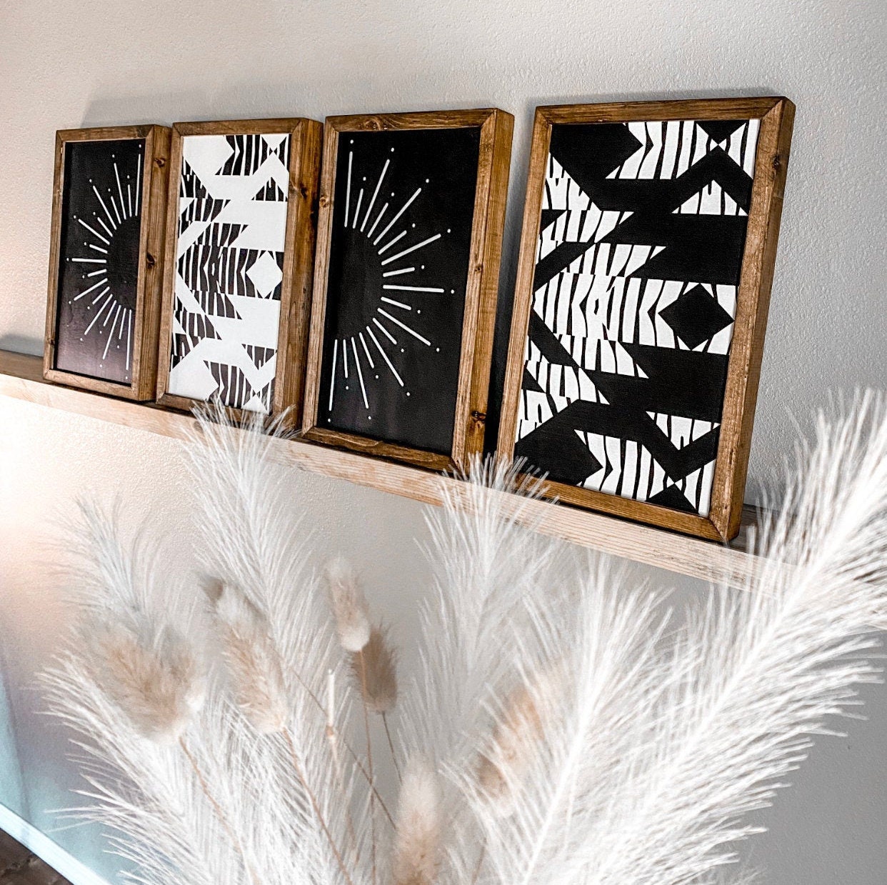 Wandkunst aus Holz Holz Sonne Wandkunst Holz Wandplatte | Etsy