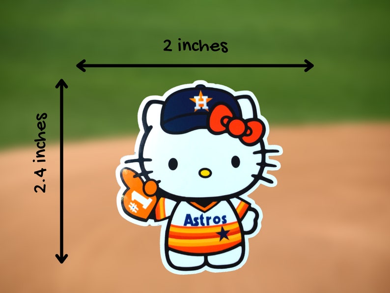 Hello Kitty Astros Stickers 6 Count - Etsy