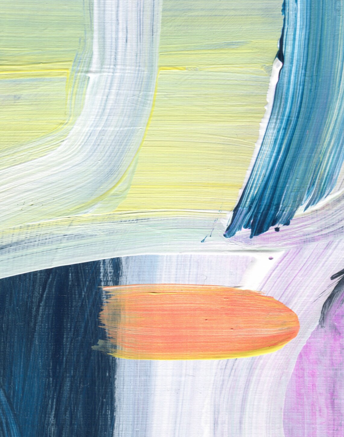 Set of 3 Abstract Art Prints 3 Piece Wall Art Colorful Etsy