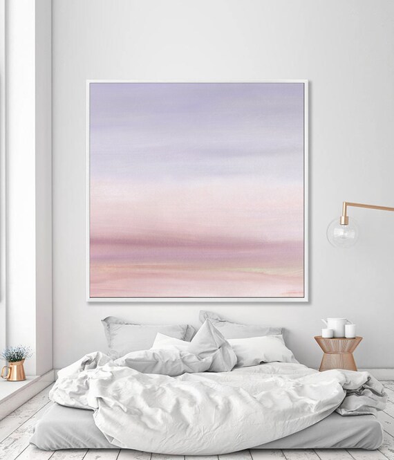 Printable Landscape Dusty Rose Xxl Wall Art Oversized Downloadable Abstract Print Blush Pink Blue Peach Beige 30x30
