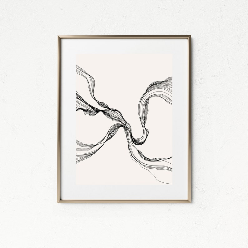 Large Art Print Black and White Wall Art Abstract Wall Art Etsy