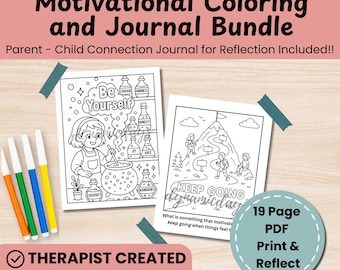 Kolorowanki i strony do dziennika dla dzieci, które rozwijają pewność siebie i SEL, zeszyt ćwiczeń do druku na powrót do szkoły, terapię, zajęcia w klasie lub do domu (PDF)