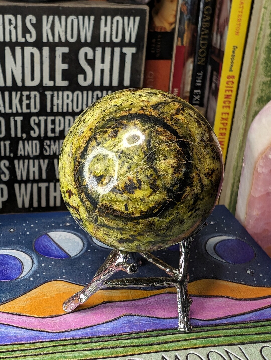 2 Spotted Serpentine Sphere Etsy