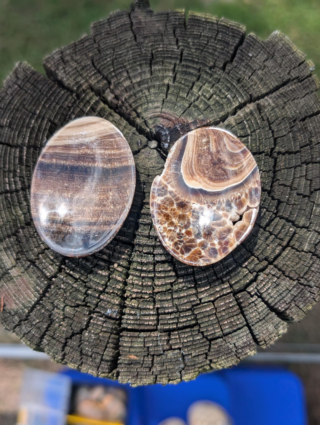 チョコレートカルサイトの心配石 - Etsy 日本