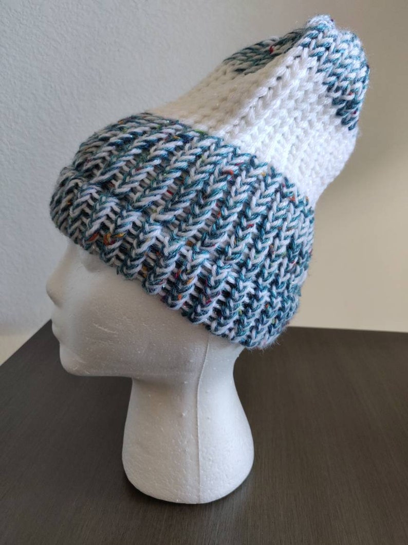 white womens beanie hat