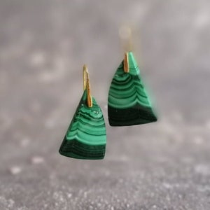 Malachite Earrings