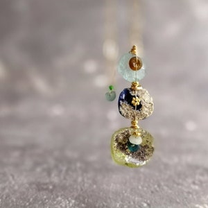 Ancient Roman Glass Necklace Roman Empire Glass Y Necklace Gold Necklace One Of Kind Necklace Gifts For Her