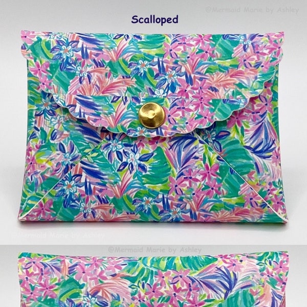 Tropical Flowers Snap Wallets / Pouches