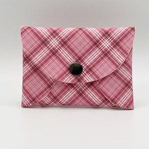 Cartera/bolso de piel sintética con diseño de cuadros escoceses