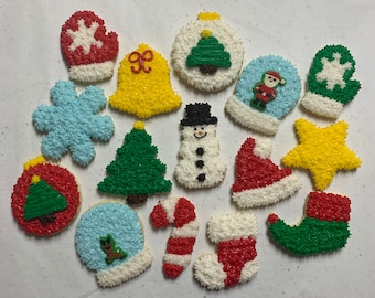 1 Dozen Christmas Decorated Sugar Cookies