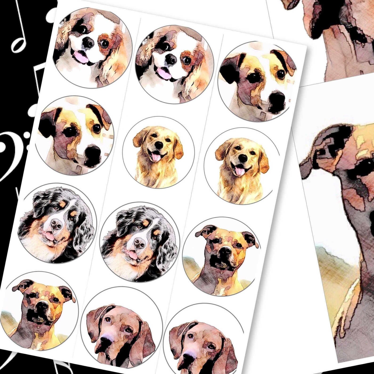 Dog Card-printable Card-instant Download-card for All - Etsy Australia