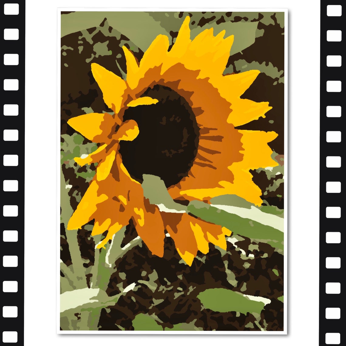 Sunflower Paint by Numbers,summer Flowers,diy Painting,colour by