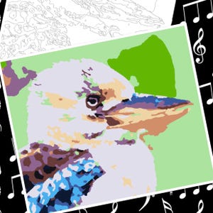 Australische Vögel Malen nach Zahlen DIY Bild (Printable)