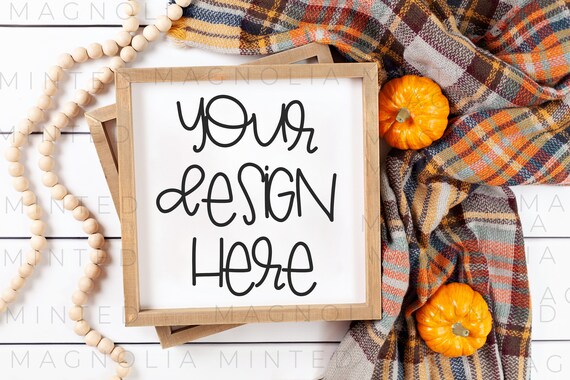 Fall Mockup Fall Sign Mockup Fall Frame Mockup Fall Blank Sign Etsy