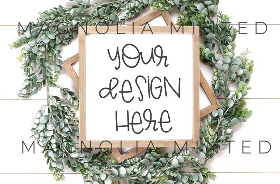 Sign Mockup Frame Mockup Mockup Blank Sign Photo Wood Sign Etsy