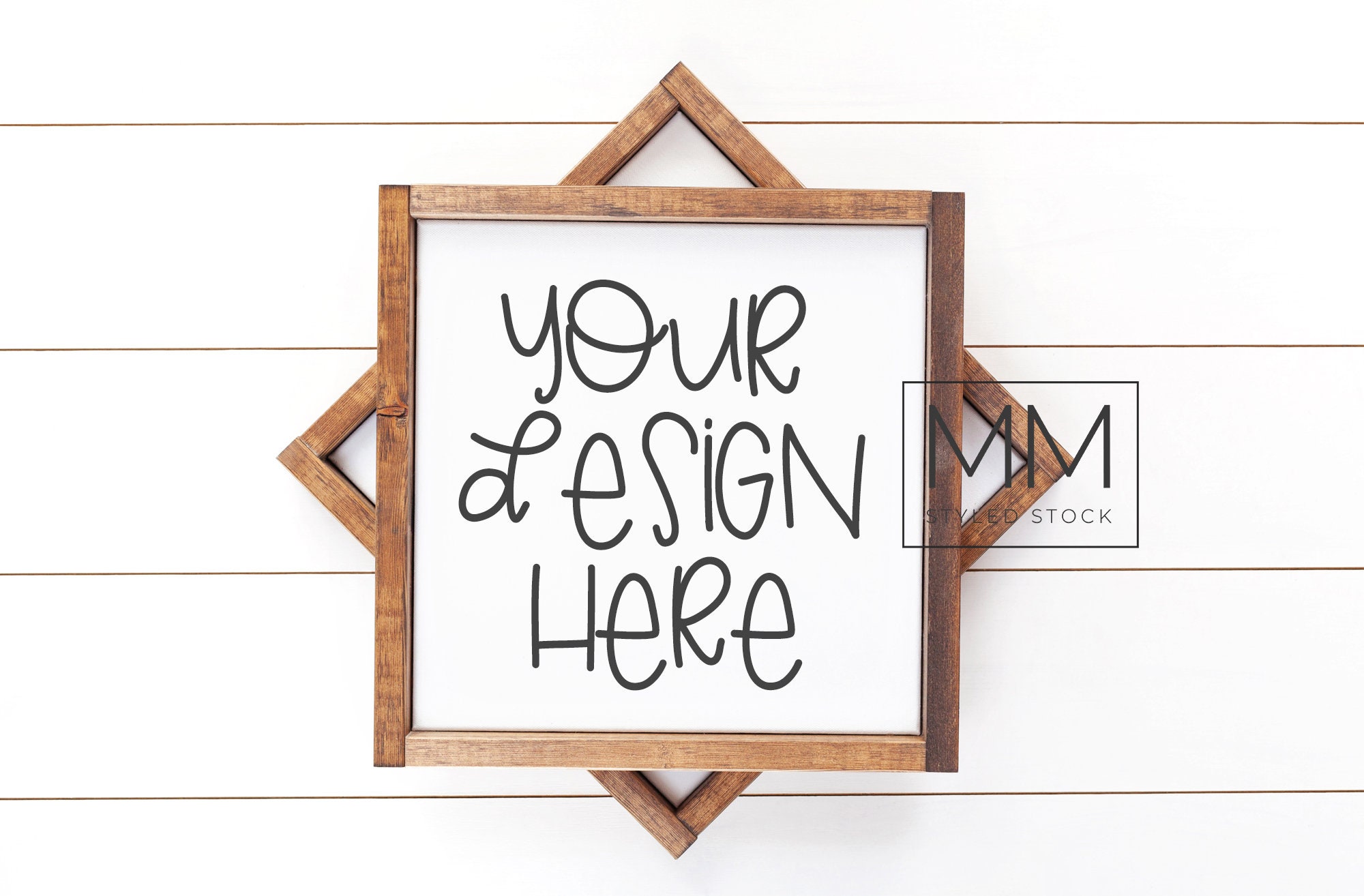 Download Sign Mockup Wood Frame Mockup Blank Sign Farmhouse Mockup Etsy