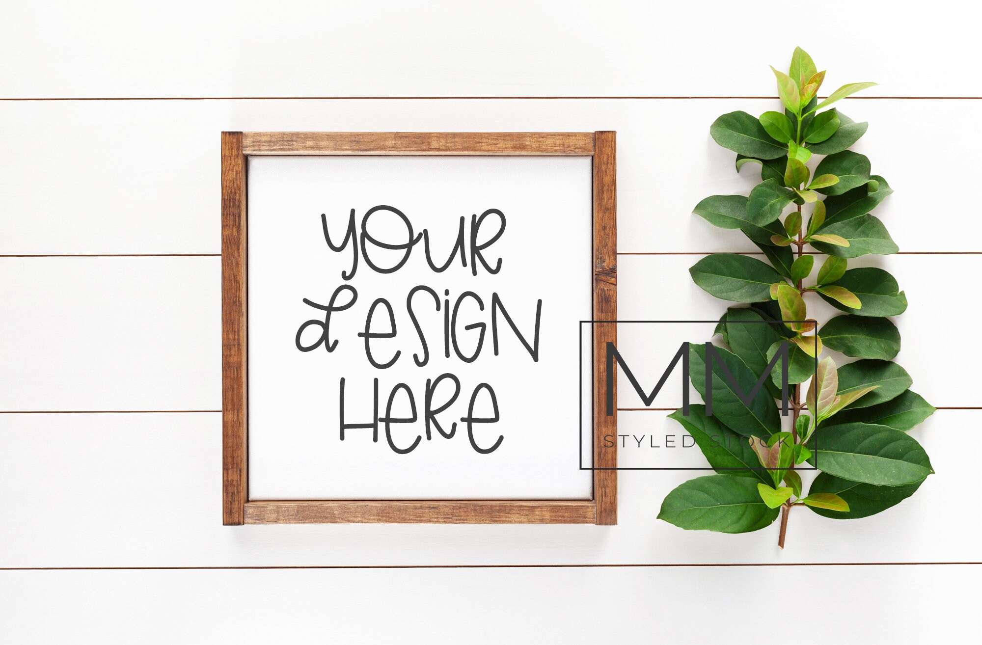 Download Sign Mockup Wood Frame Mockup Blank Sign Farmhouse Mockup Etsy