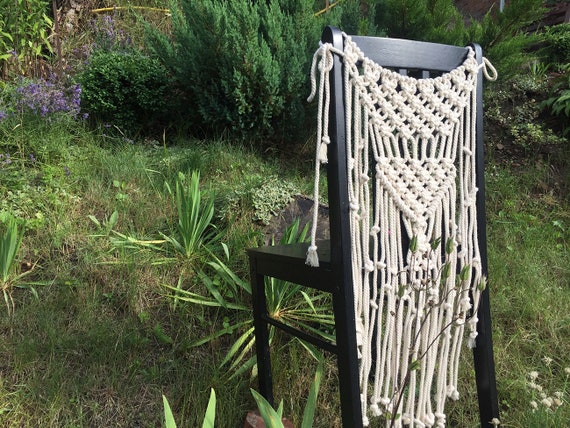 Modern Macrame Boho Wedding Chair Covers Bohemian Wedding Etsy