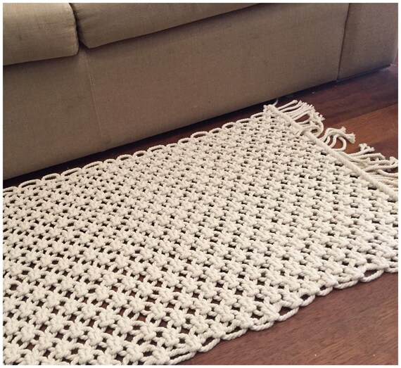 Modern Macrame Boho Cotton Rug Runner Wedding Decor Custom Aisle Runner Boho Home Gift Bathroom Mat Rug Bedroom Rug Bedroom Decor