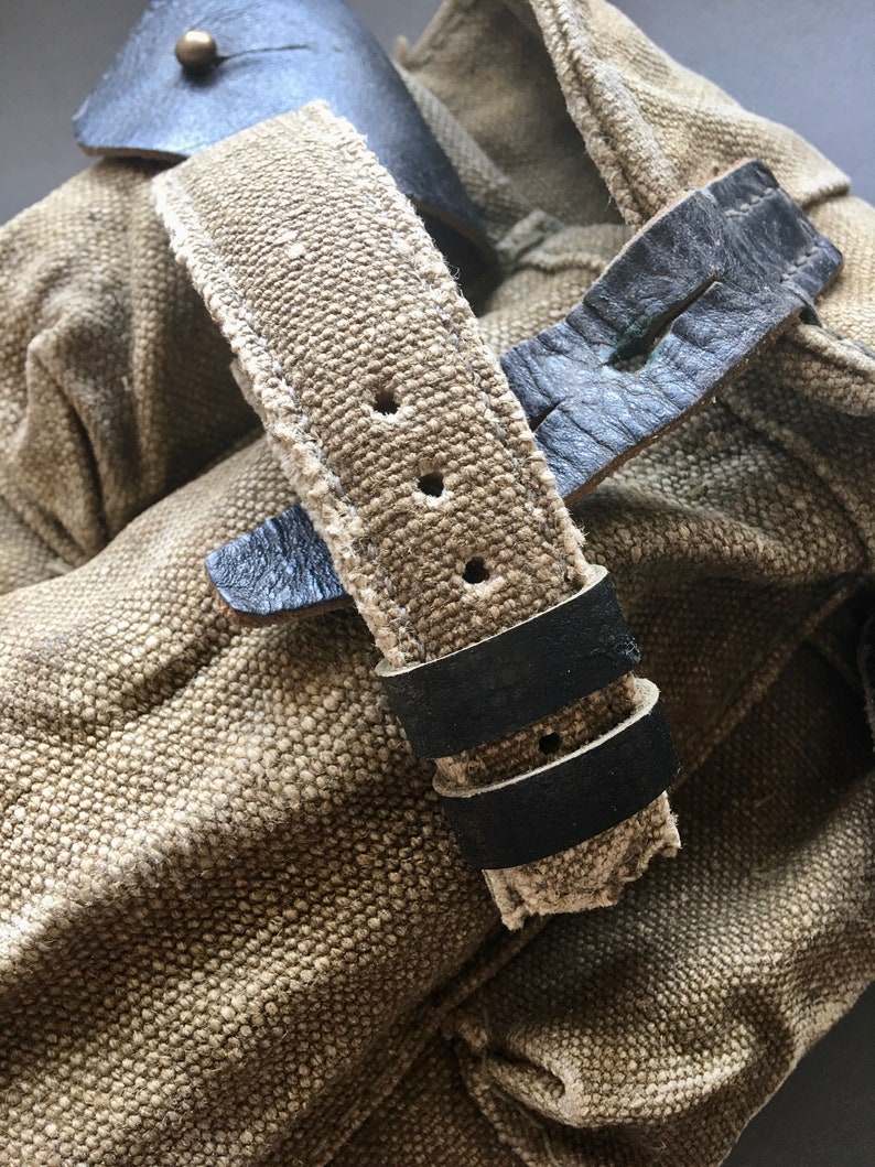 Vintage Canvas Ammo Watch Strap Made of Red Army Canvas Etsy