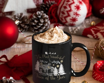 Christmas Gift for Dad, Husband, Mom, WIfe, Family Mug,  The Most Wonderful Time Of The Year Mug
