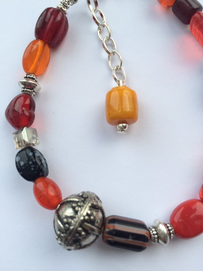 Handcrafted Indian Glass Bead Bracelet
