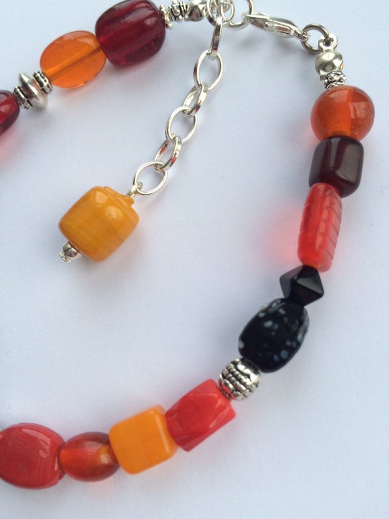 Handcrafted Indian Glass Bead Bracelet