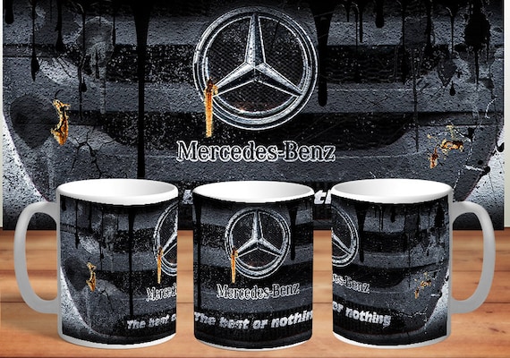 Mercedes 1 Car Distressed Oil Can Tea/Coffee Mugs