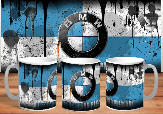 Bmw Inspired Retro/vintage Distressed Look Oil Can Mug Gift 