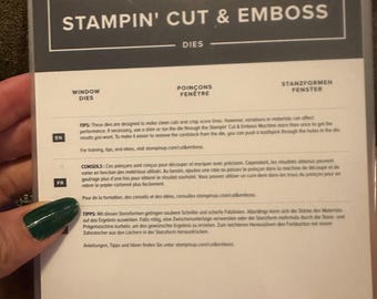 Stampin up cut and  emboss  window dies