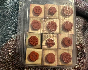 Stamp  up little pieces  set of 12 used once