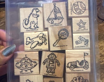 Stamp  up stamp set - toy box set of 13