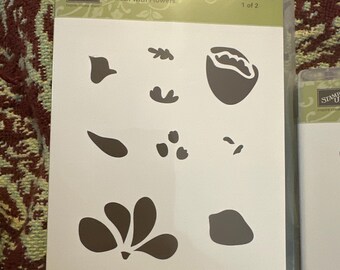 Stamp up awash with flowers , set of 18