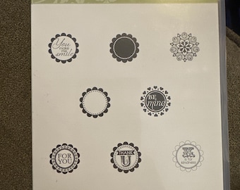 Stamp up  a round array , set of 8