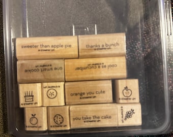 Stamp  up one smart cookie set  of  12 been used once