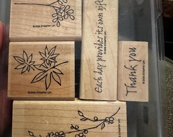 Stamp  up artfully asian set  of 5 never used