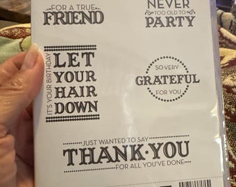 Stamp up  let your hair down , set of  5 never used