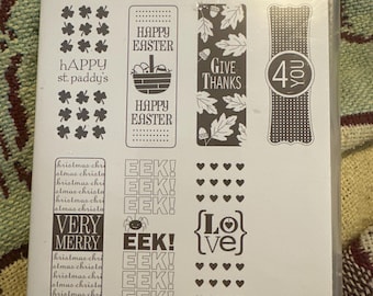 Stamp up  its a wrap holiday , set of 7