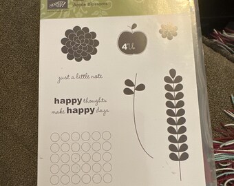 Stamp up apple blossoms set of 8