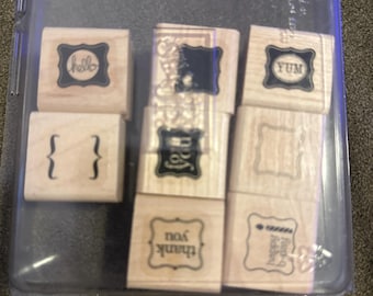 Stamp  up  set - pretty petites of 8 never used