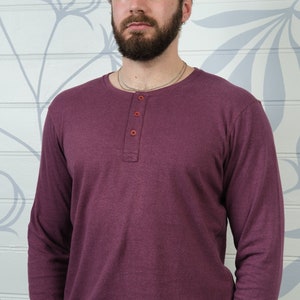 Organic Cotton Henley Shirt | Etsy 