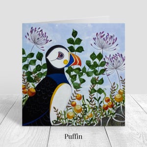 Tarjetas de felicitación con motivos de aves silvestres, arte inspirado en la naturaleza, seis diseños de fauna silvestre en acuarela, estuche de regalo. imagen 9