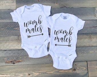 Clothing Bodysuits Boys Onesie Boy Girl Twins Lucky Star Twin Outfits Baby Gift Onesies Girls