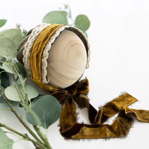 Newborn Bonnet Green Girl Bonnet