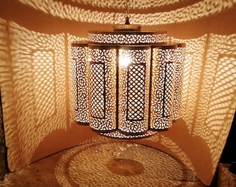 Mid Century Light Fixture, Moroccan Pendant Light, Chandelier Lighting, Moroccan lamp handmade Brass lighting