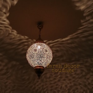 Moroccan light lamp , Moroccan pendant light , ceiling light , Moroccan ceiling lamp , ceiling lamp shade , fixture lamp , Moroccan lighting
